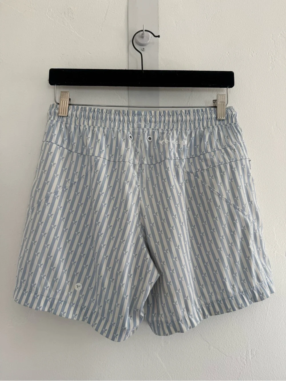 Birddogs 3 in 1 Swim Shorts Blue White Stripes Bird Print Short Summer Outdoor